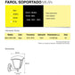 Farol Luminario Arbotante Soportado Boomer Black Milan Para Pared BOOMER Ferreabasto