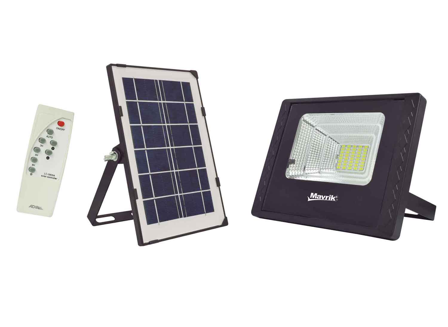 Reflector Led Panel Solar Recargable Exterior 30W Mavrik ADIR Ferreabasto