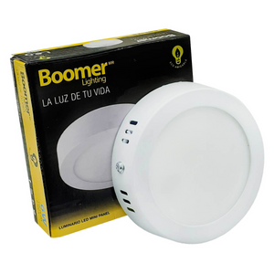 Luminario Mini Panel Led Redondo 6W 3000K Luz Calida Boomer BOOMER Ferreabasto