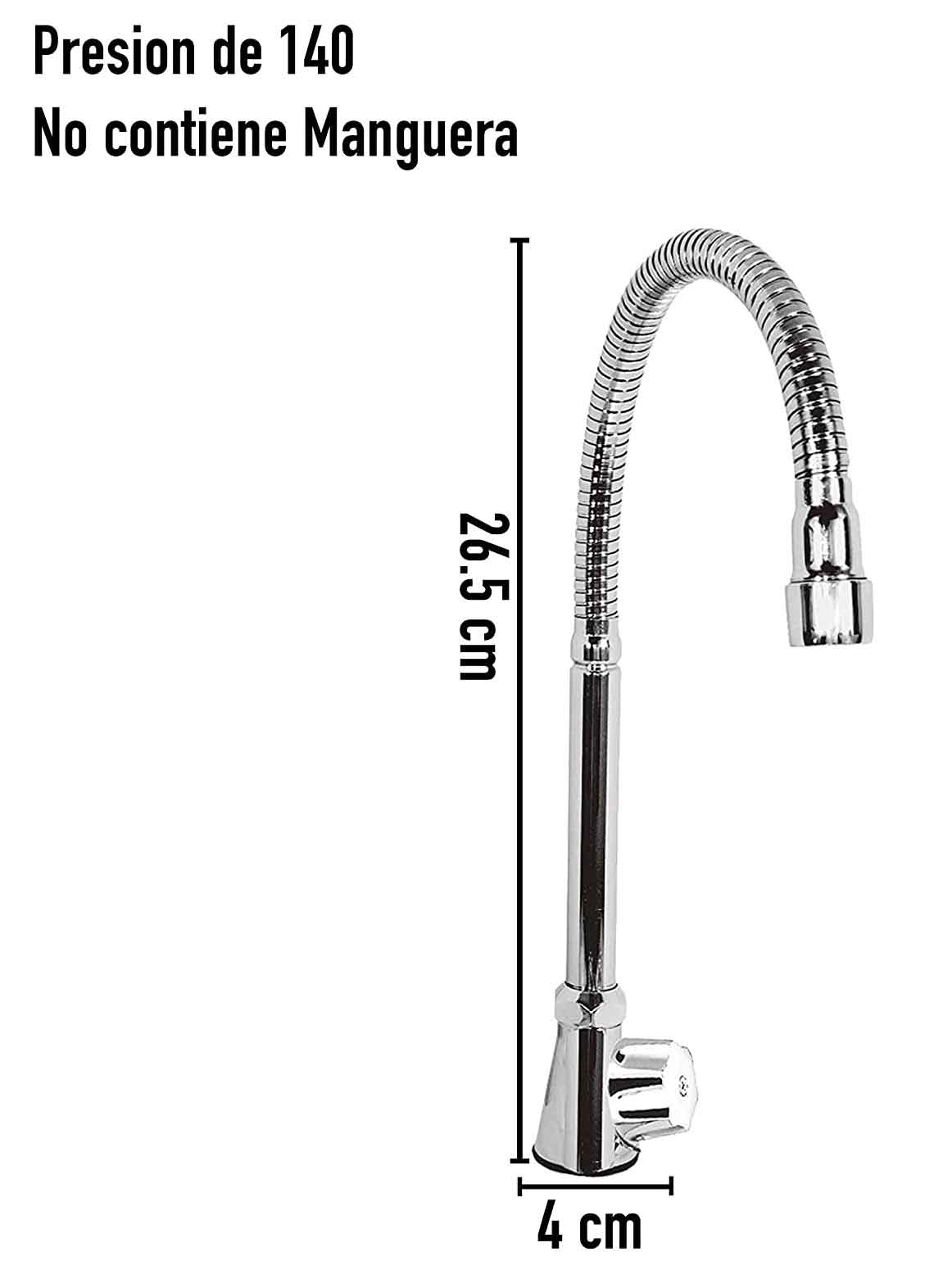 Mezcladora Flexible Meer Para Fregadero Compresion Acero Inox MEER Ferreabasto