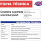 Coladera Acero Inoxidable 2248 Fleximatic Sistema Push FLEXIMATIC Ferreabasto
