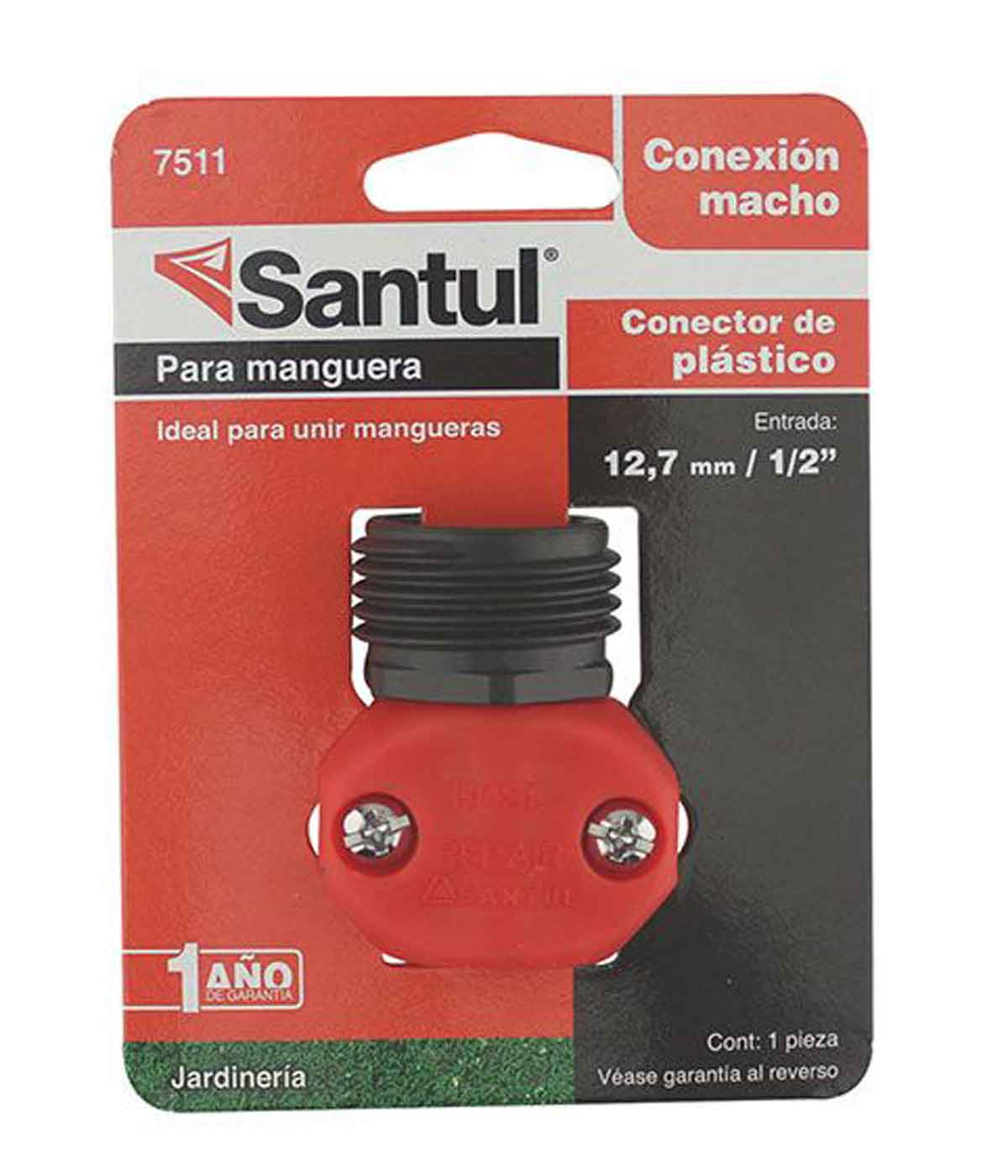 Conector Macho De Plastico Para Manguera 1/2" Santul 7511 SANTUL Ferreabasto