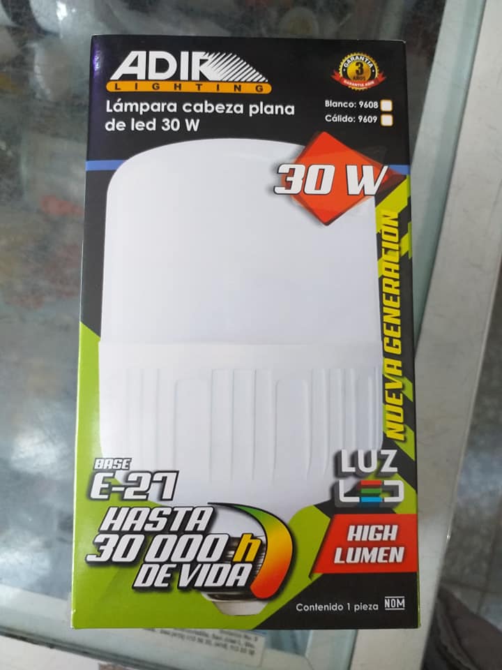 Foco Led Alta Potencia Omnidireccional 30W=200W 6500K Adir ADIR Ferreabasto