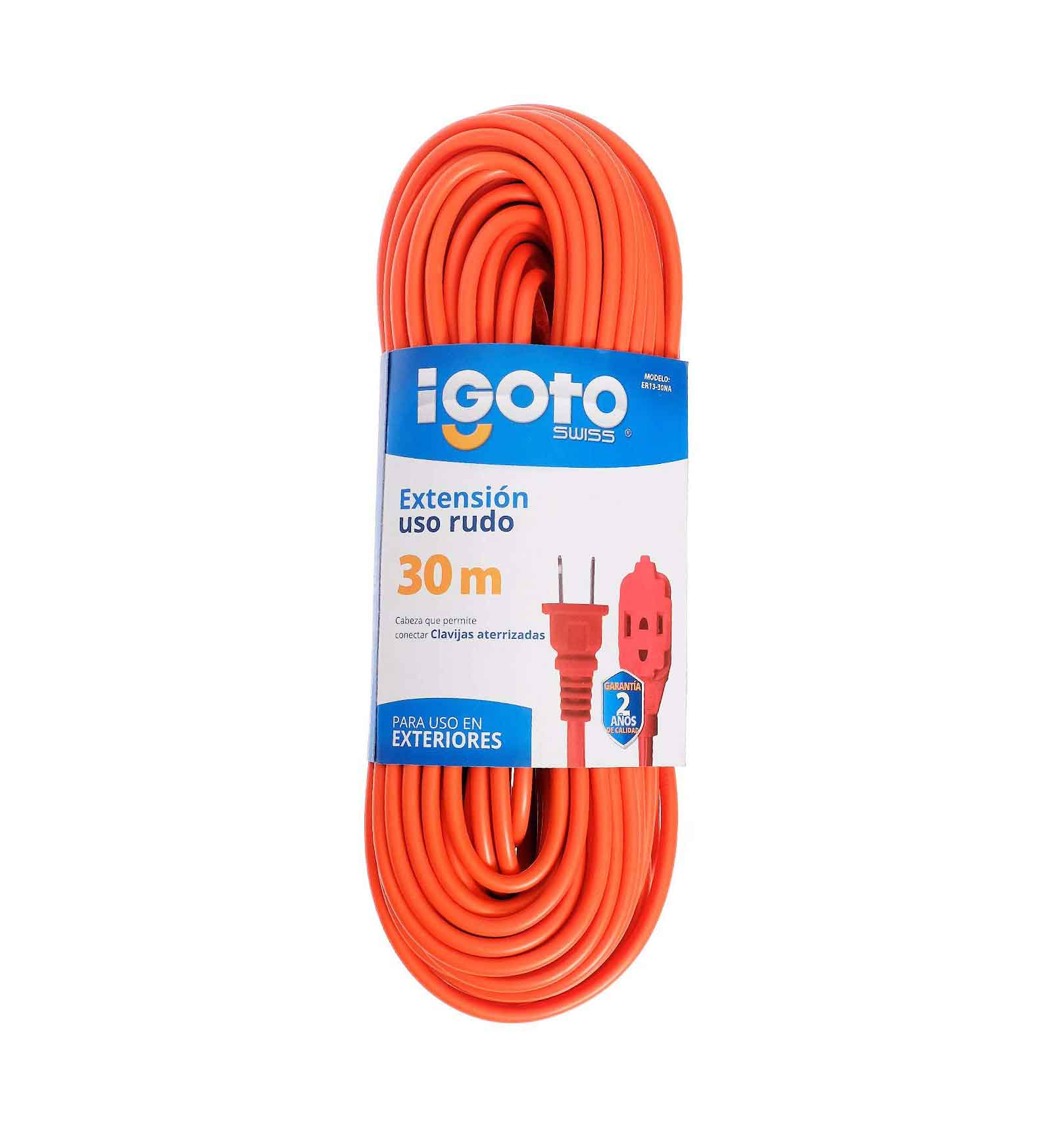 Extension Uso Rudo Naranja 16Awg 30M Igoto IGOTO Ferreabasto