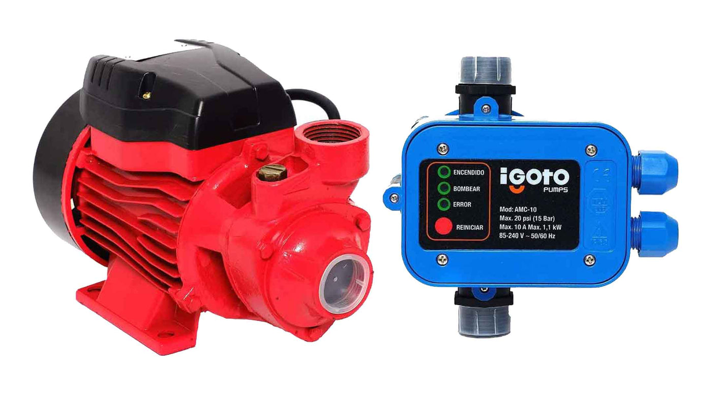 Bomba Periferica Duo 1/2Hp Presurizador Automatico 1Hp Igoto IGOTO PUMPS Ferreabasto