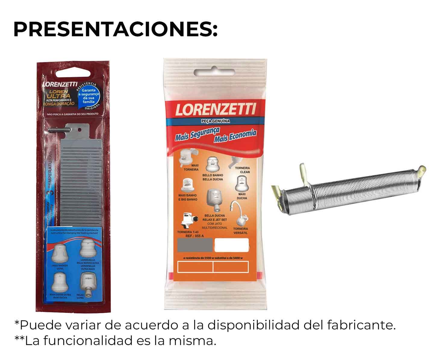 Resistencia Para Regadera Electrica 3 Temperaturas Lorenzetti LORENZETTI Ferreabasto