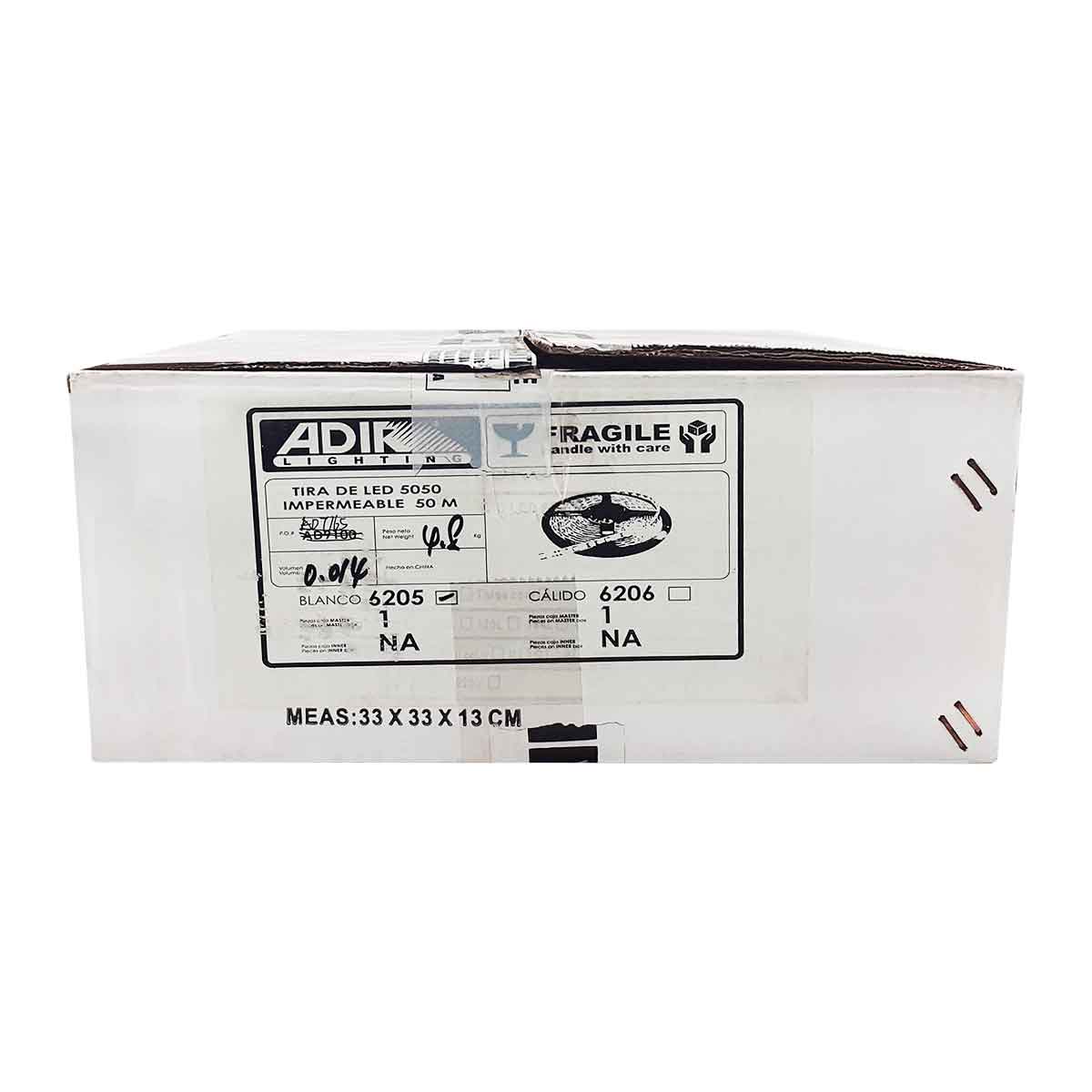 caja tiras led luz blanca adir 6205