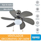 Ventilador De Techo Con Lampara 30" 60w Ventum Gris Igoto IGOTO Ferreabasto