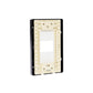 Placa Zurich 1 Modulo Blanca Con Marco Color Negro Igoto IGOTO Ferreabasto