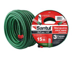 Manguera Jardin Reforzada 3 Capas 1/2" 15Mts Riego Santul SANTUL Ferreabasto