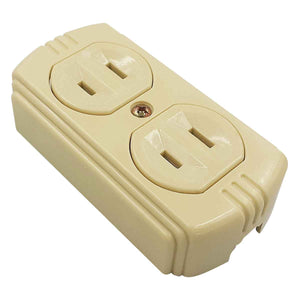 contacto duplex marfil sobreponer