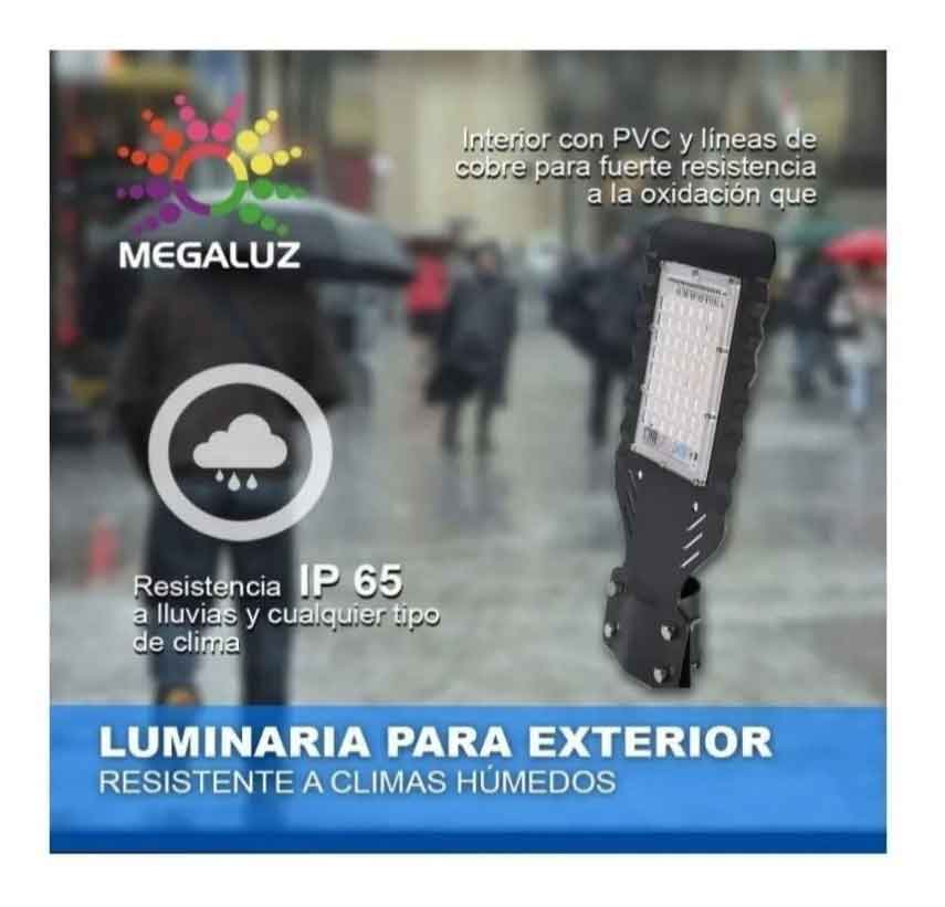 Lampara Led Slim Suburbana Alumbrado Publico Tianlai 100W 9000lm Luz Dia TIANLAI Ferreabasto