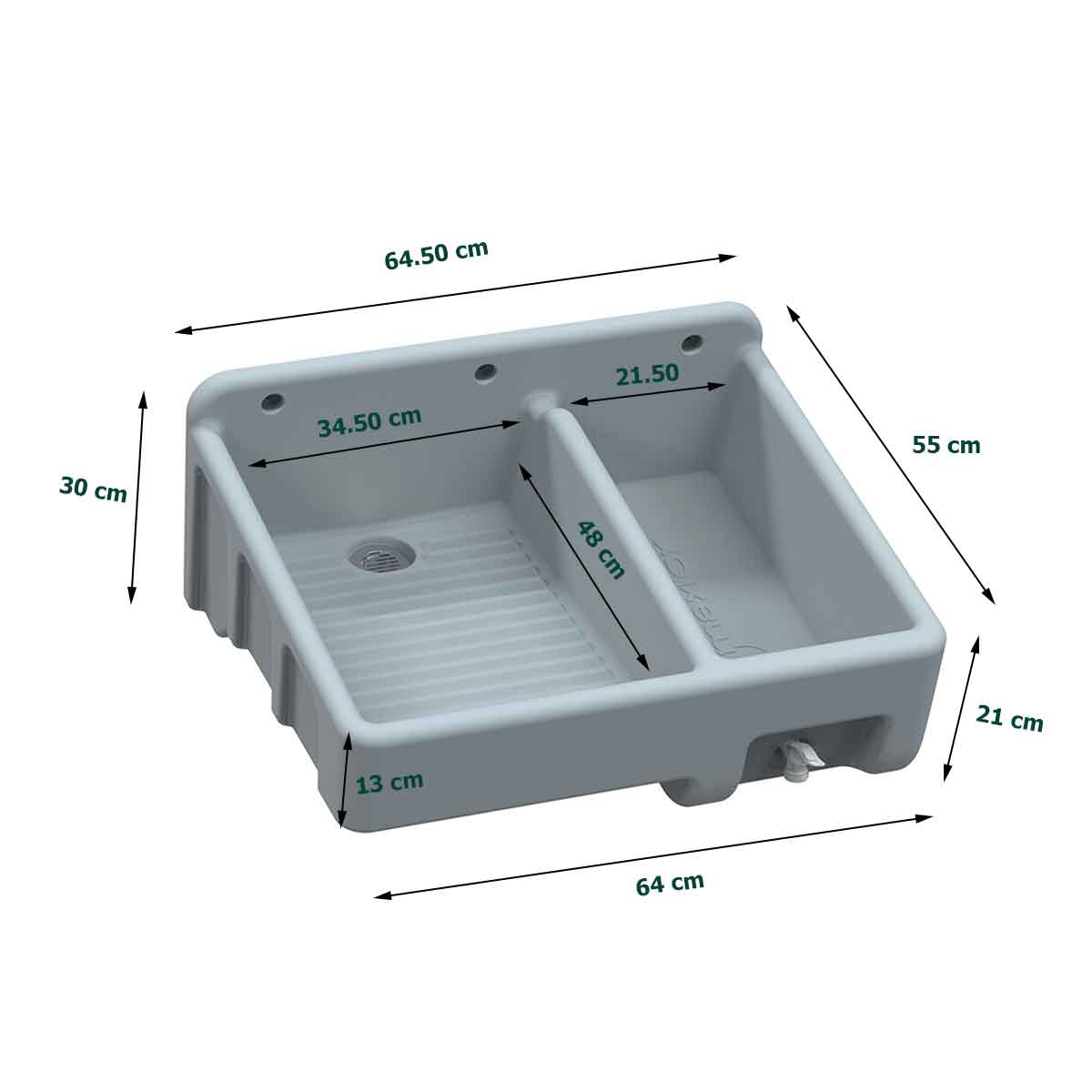 Lavadero Compacto Maxtor Fleximatic 2031 Incluye Kit Instalacion FLEXIMATIC Ferreabasto