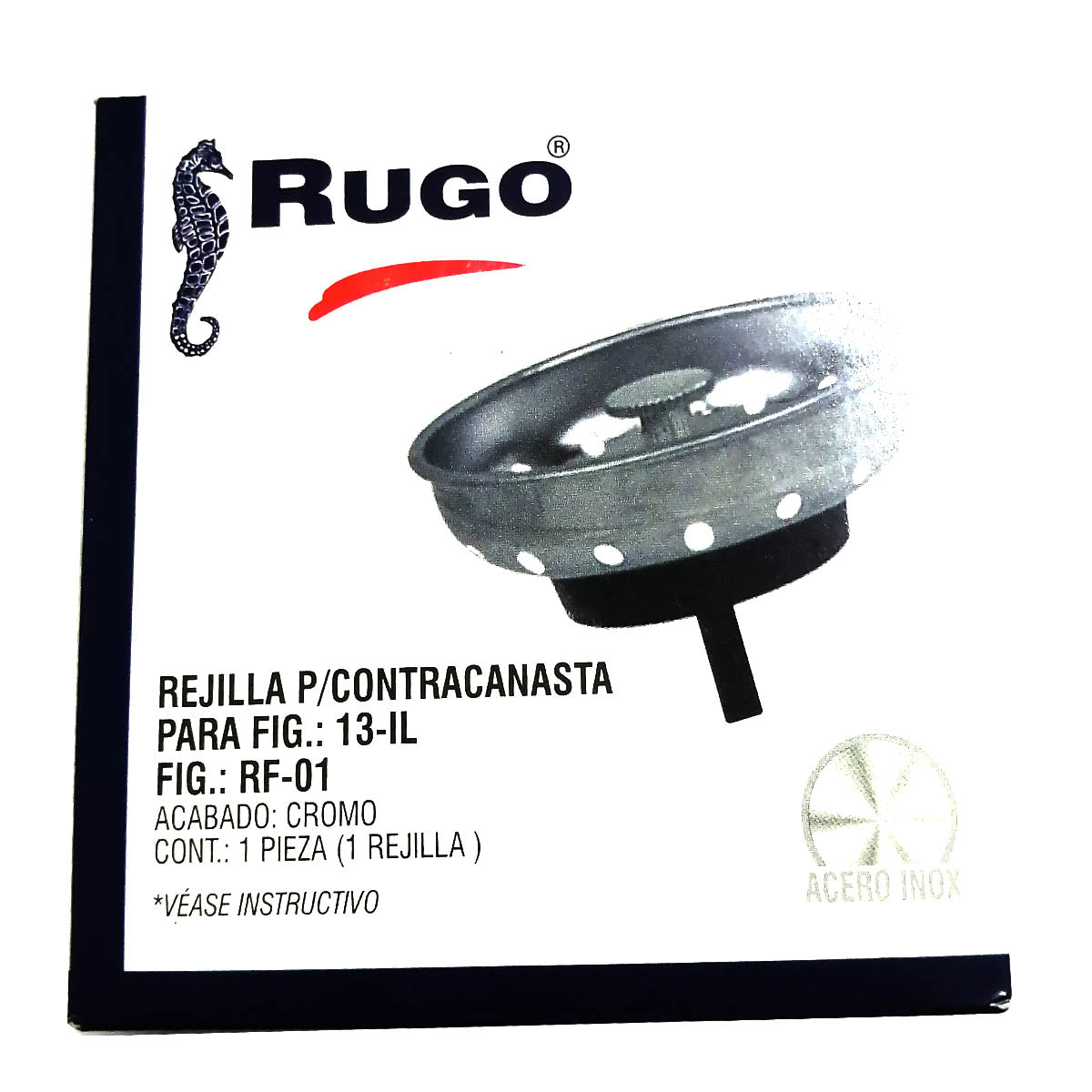 Rejilla Para Contracanasta Acero Inoxidable Rugo - Ferreabasto