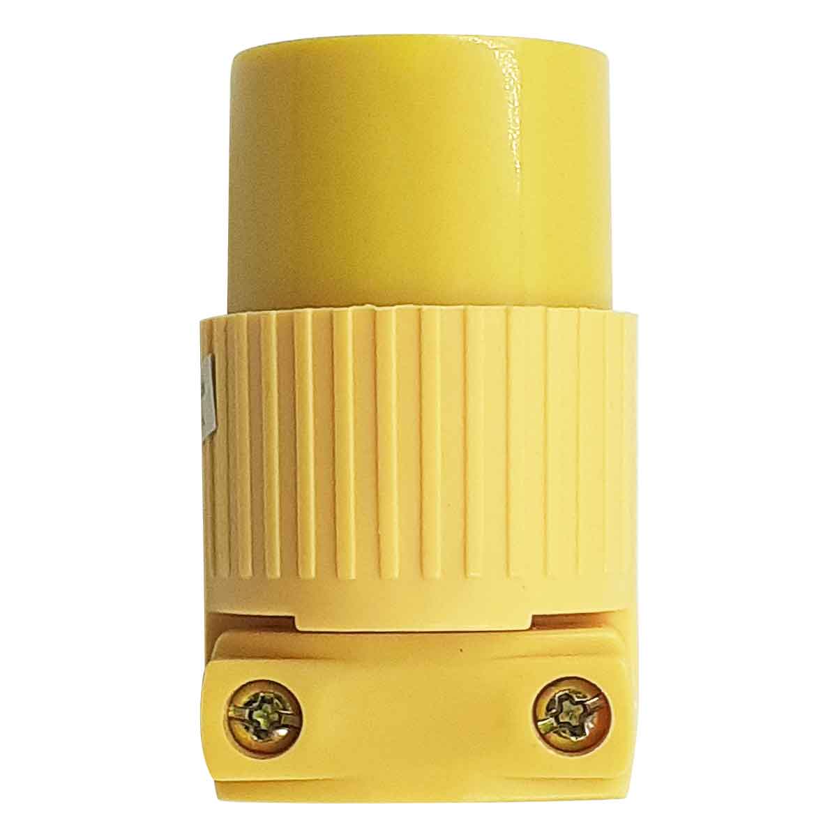 contacto amarillo plastico tornillos