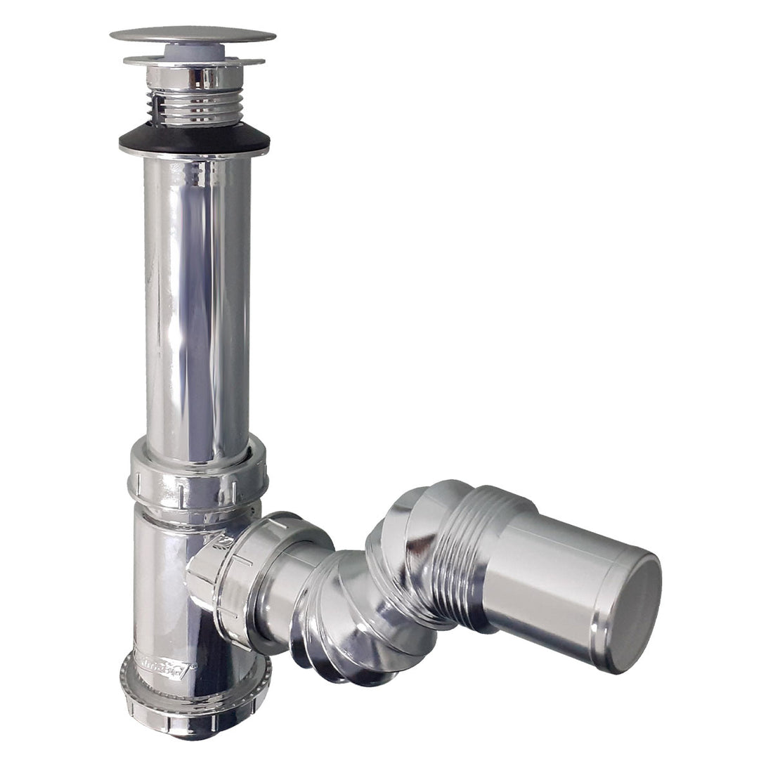 Cespol Para Lavabo Cromado Fleximatic 2218C Bote CH Boton Push