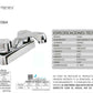 Mezcladora Cromada Fontanery Para Lavabo Maneral Redondo FONTANERY Ferreabasto