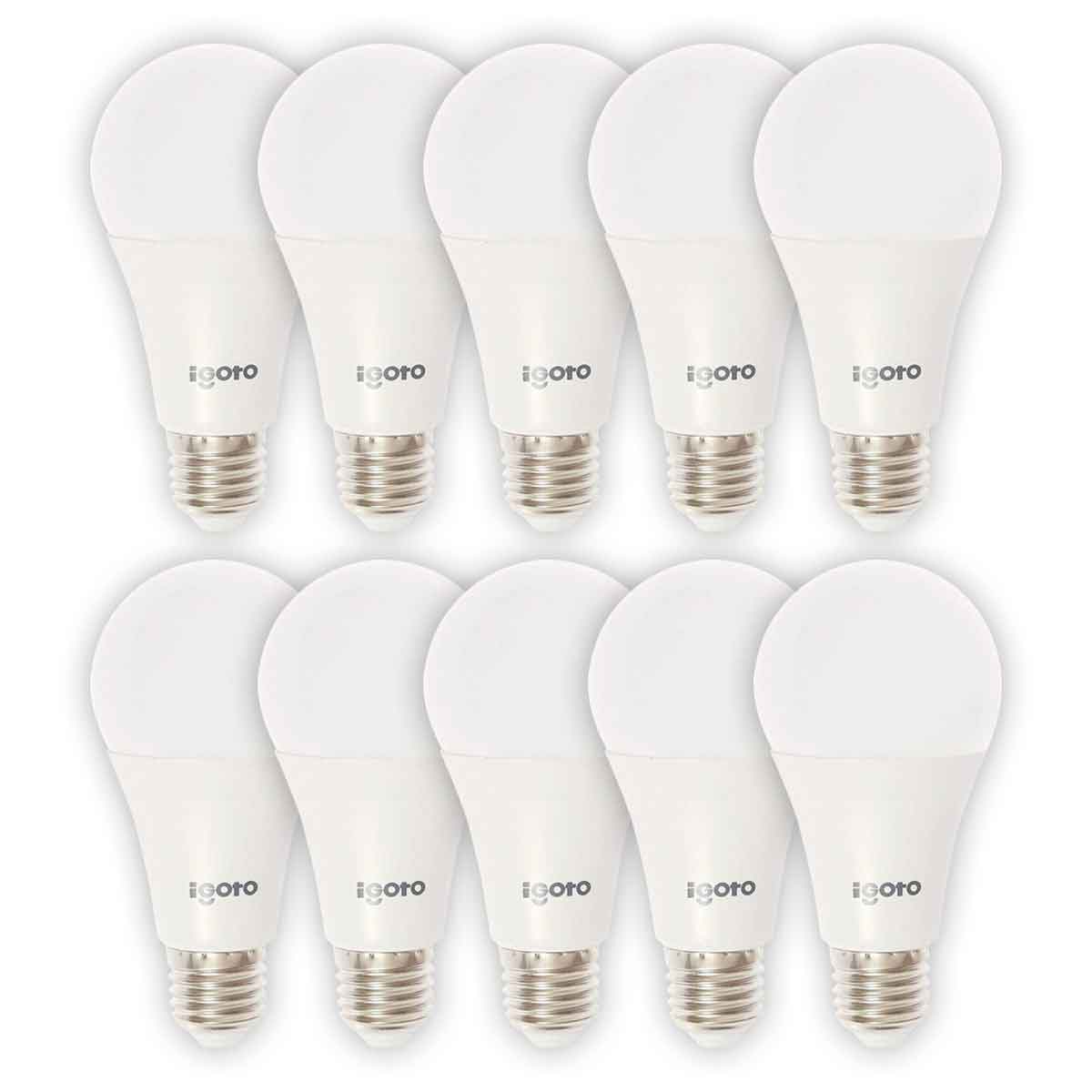 Pack 10 Foco Led A55 7W=40W 6500K Luz Fria Nom Igoto IGOTO Ferreabasto