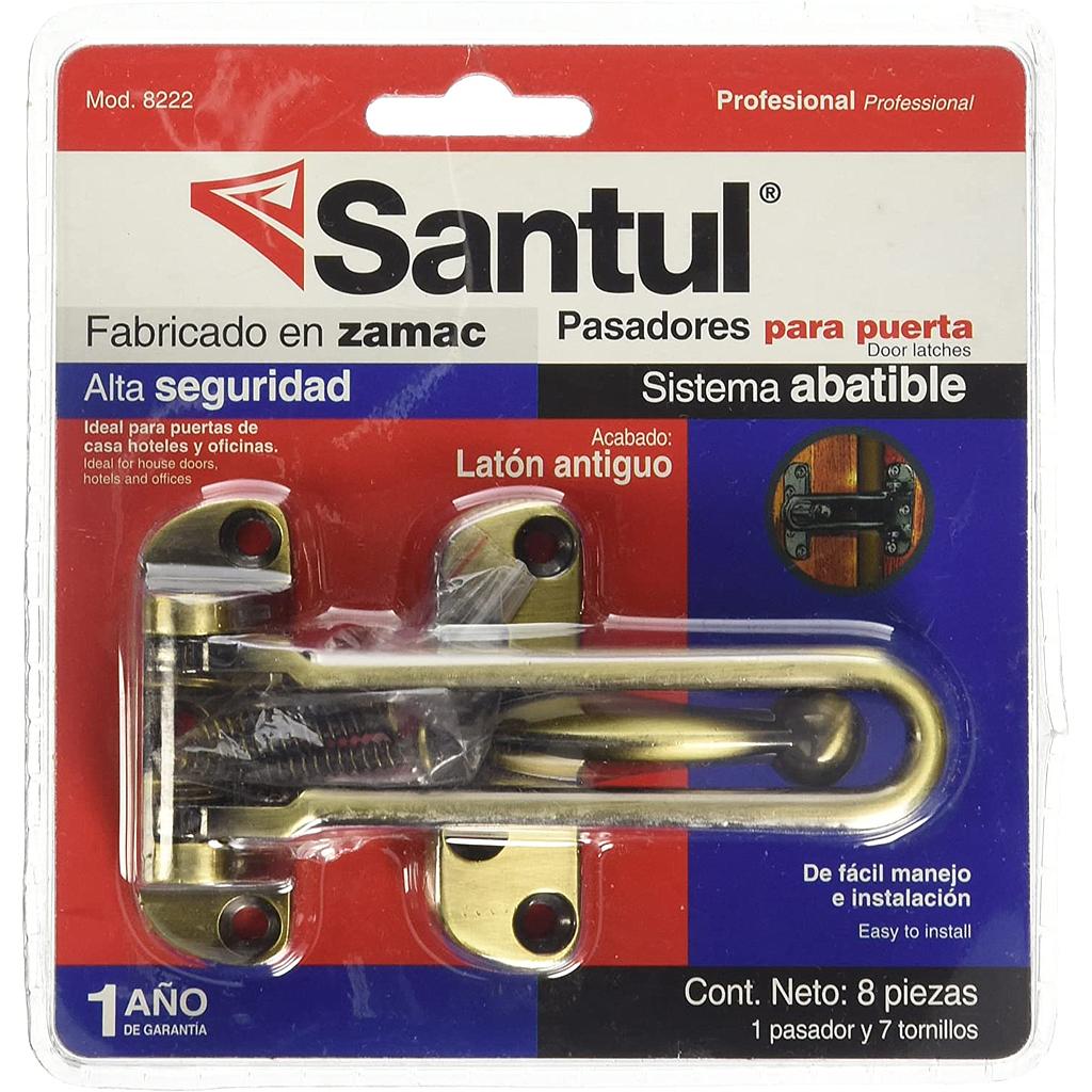 Pasadores Para Puerta Abatibles De Laton  8222 Santul SANTUL Ferreabasto