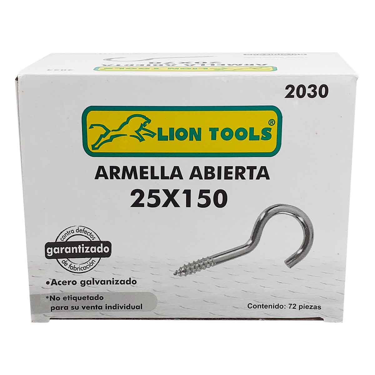 caja blanca armella abierta acero galvanizado 25x150