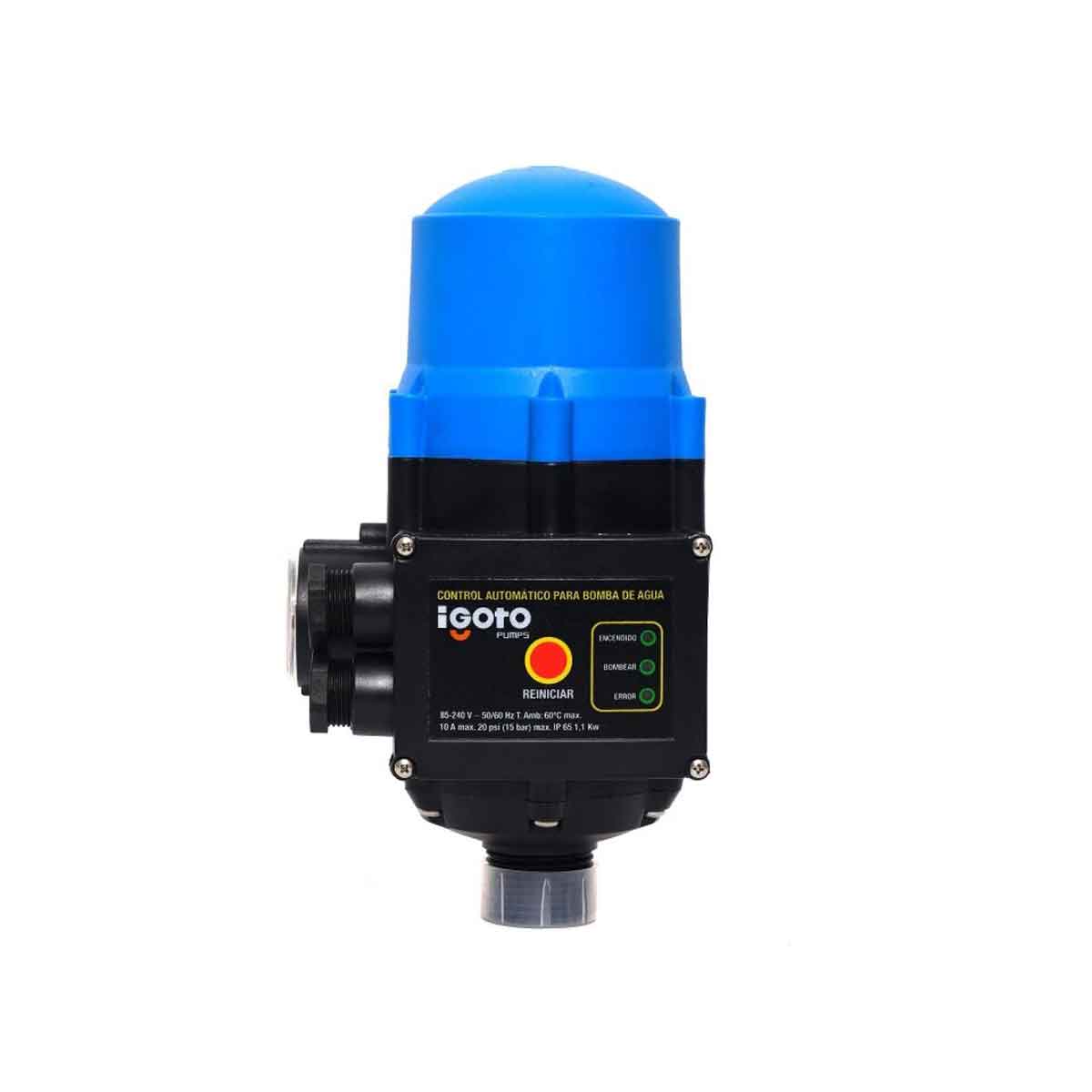 Control automático de presión de bombas para agua 90°
