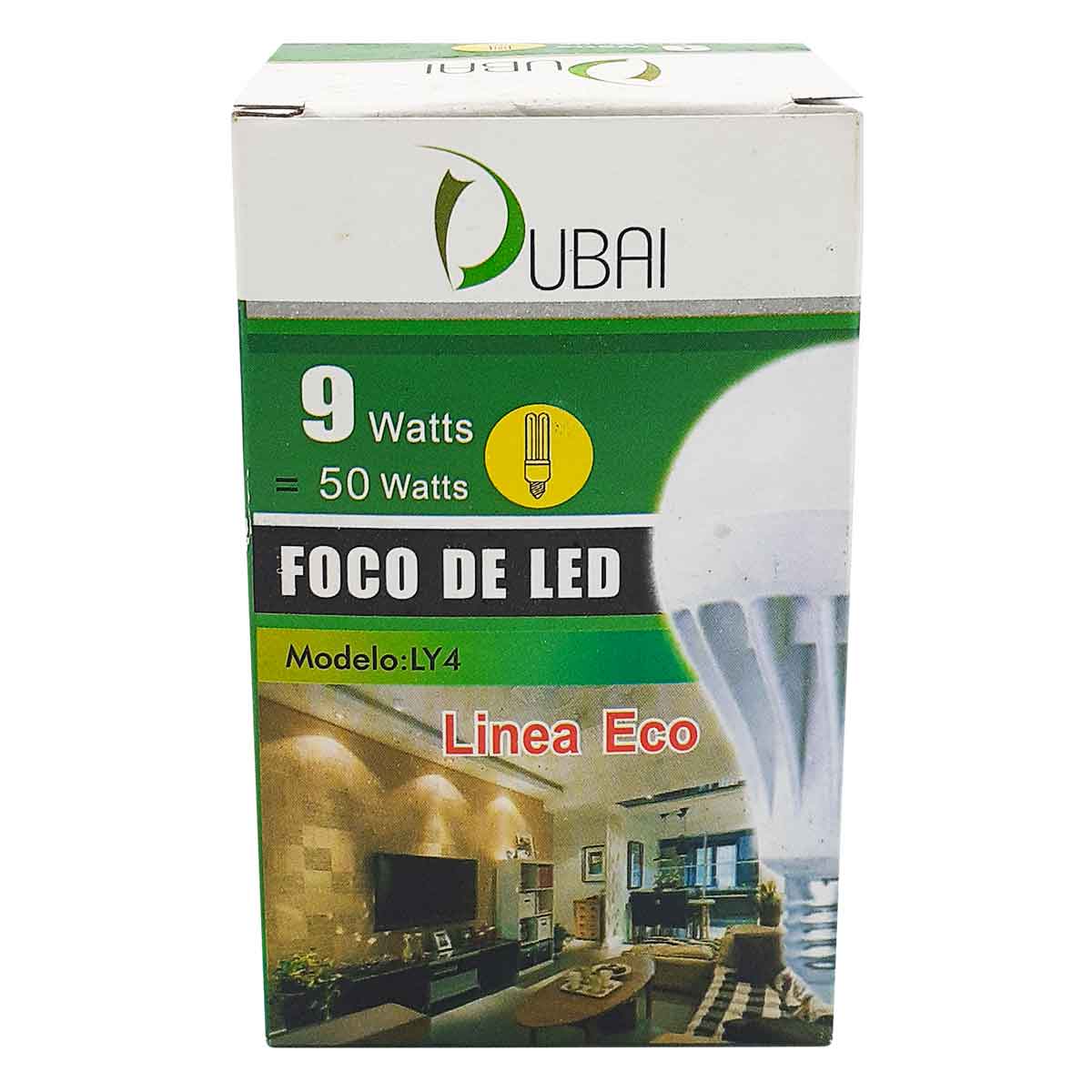 caja foco led 9 watts ecologico