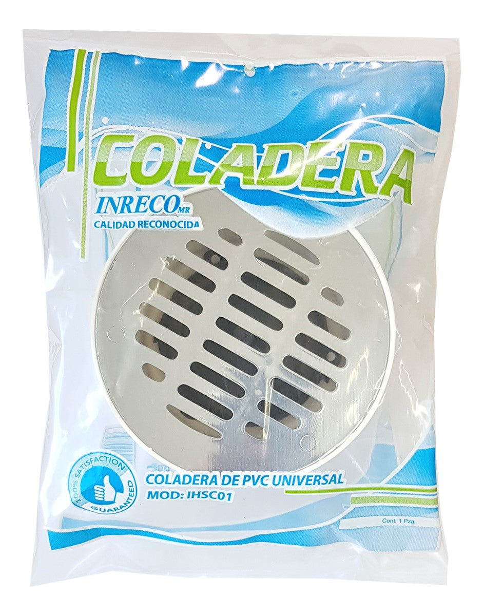 Coladera (Cifa) De Pvc Universal Rejilla Cromada Inreco - Ferreabasto