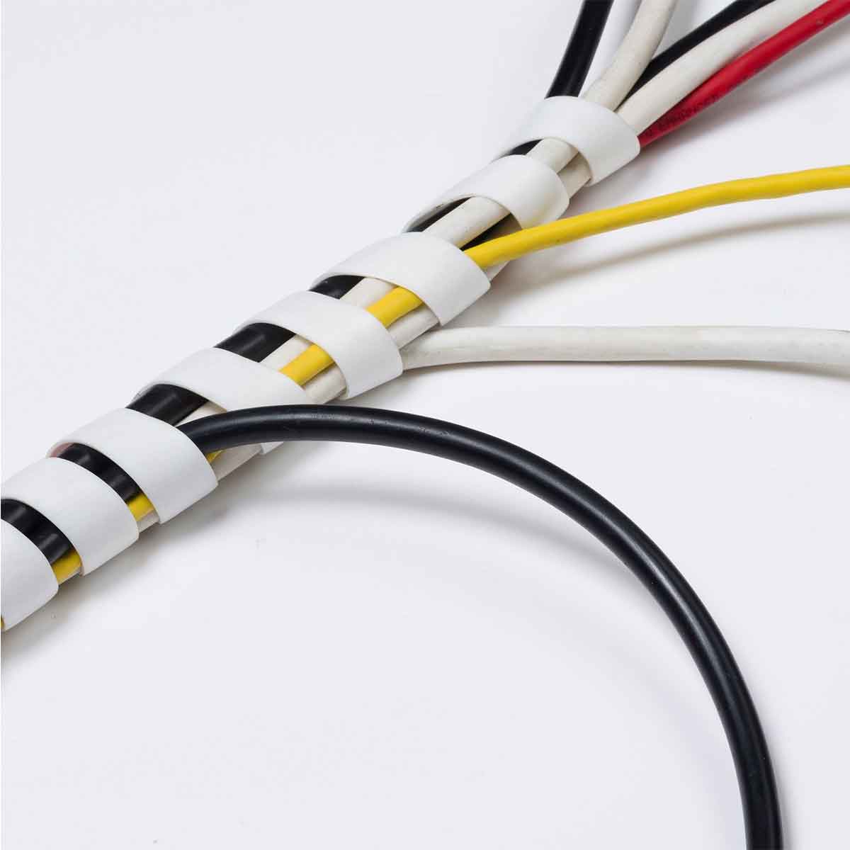 Espiral organizador de cables ✓ Organiza cableado ✓ Libera superficie