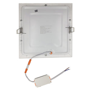 reverso luminario led empotrar blanco cuadrado