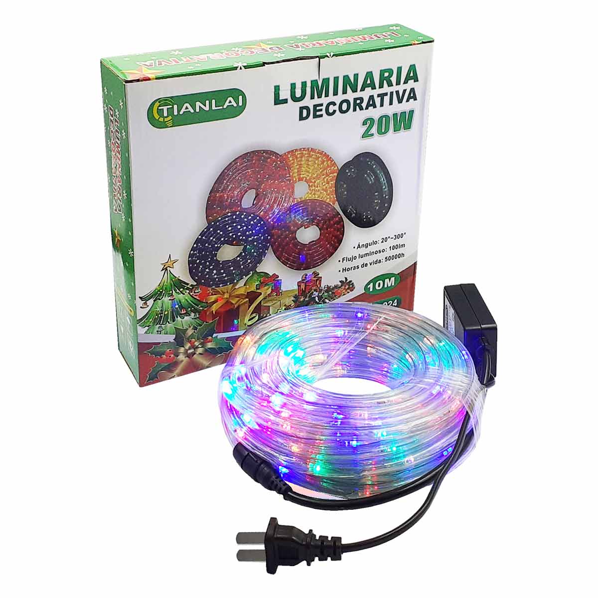 Luminaria Decorativa 20W 10M Luz Colores Tianlai Manguera Led TIANLAI Ferreabasto