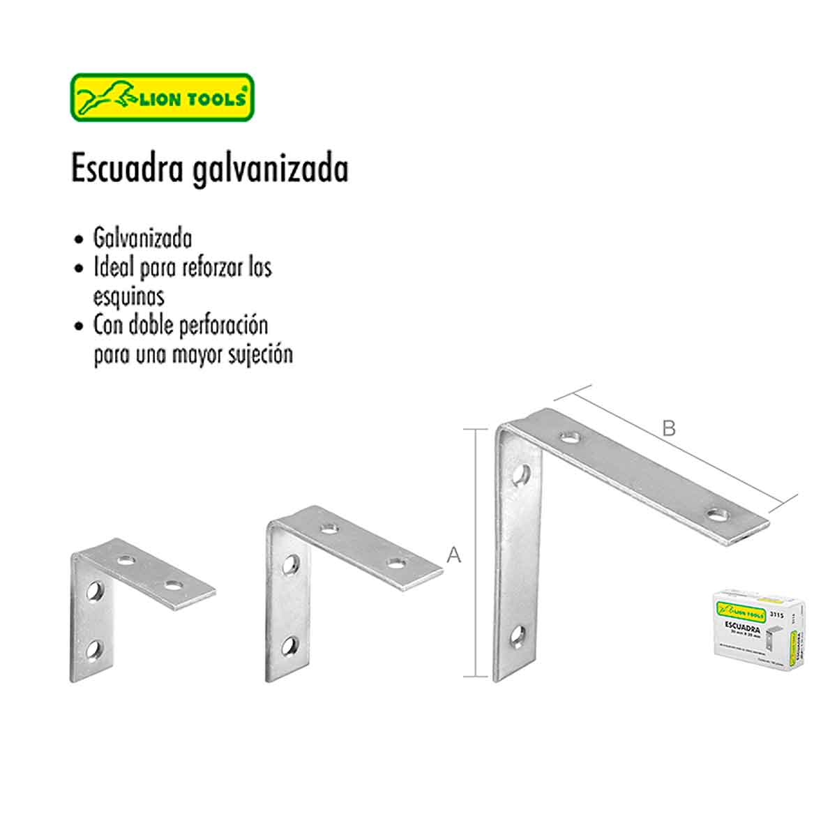 Escuadra galvanizada folleto