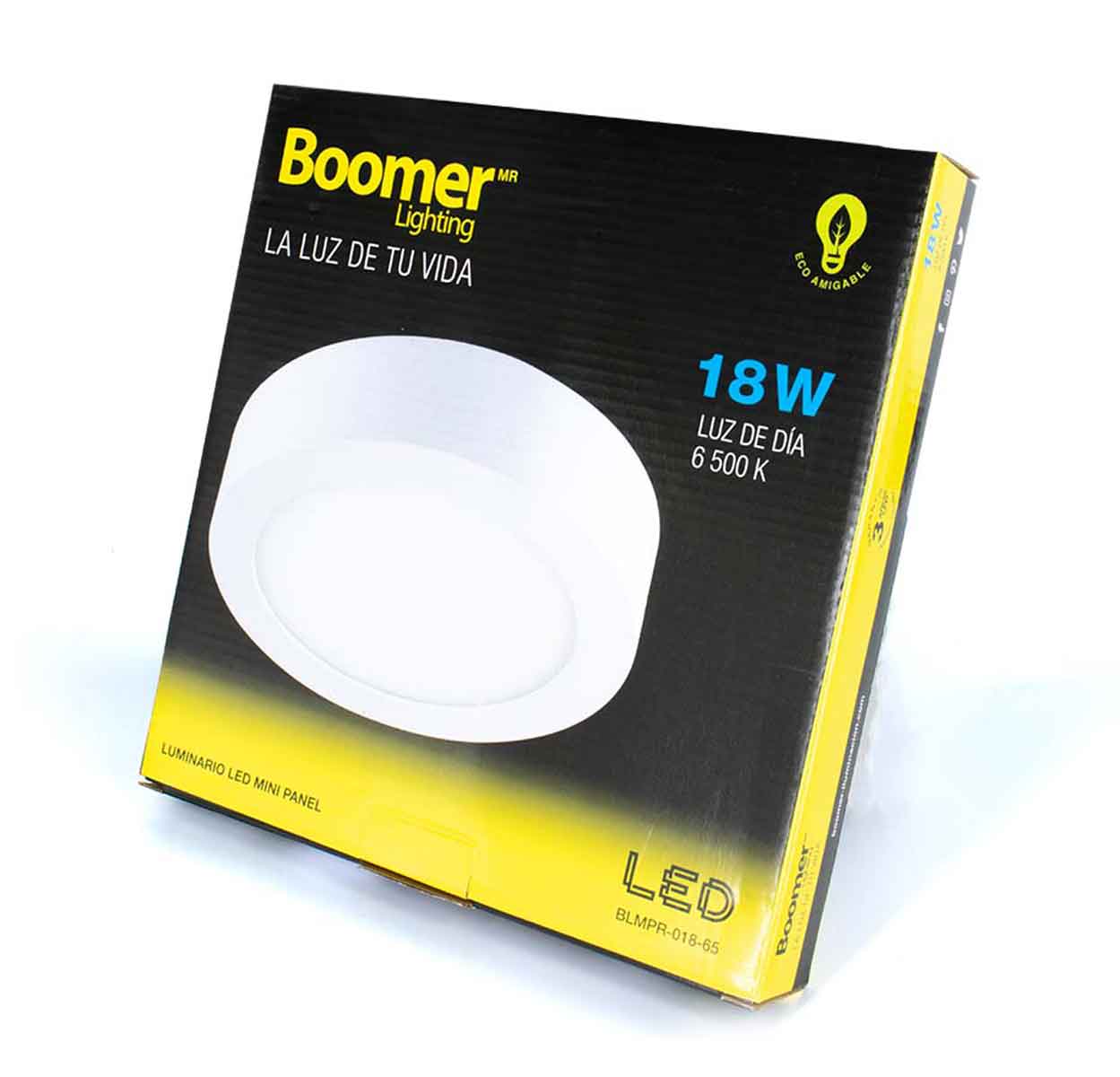 Luminario Mini Panel Led Redondo 18W 6500K Luz De Dia Boomer BOOMER Ferreabasto