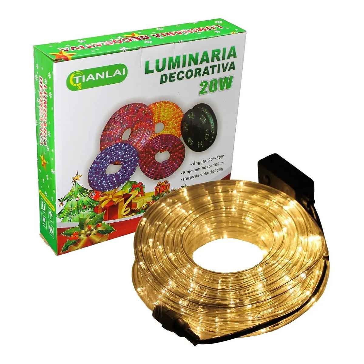 Luminaria Decorativa 20W 10M Luz Blanca Tianlai Manguera Led TIANLAI Ferreabasto