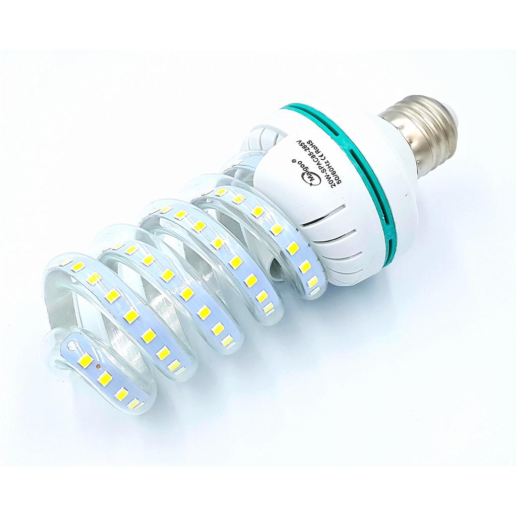 Foco Lampara Espiral De Led 20W 1600Lm Luz Blanca Maigoo - Ferreabasto