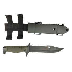 Cuchillo Tactico Supervivencia Campismo 7 Pulgadas Acero Inoxidable con Funda 9424 Lion Tools LION TOOLS Ferreabasto