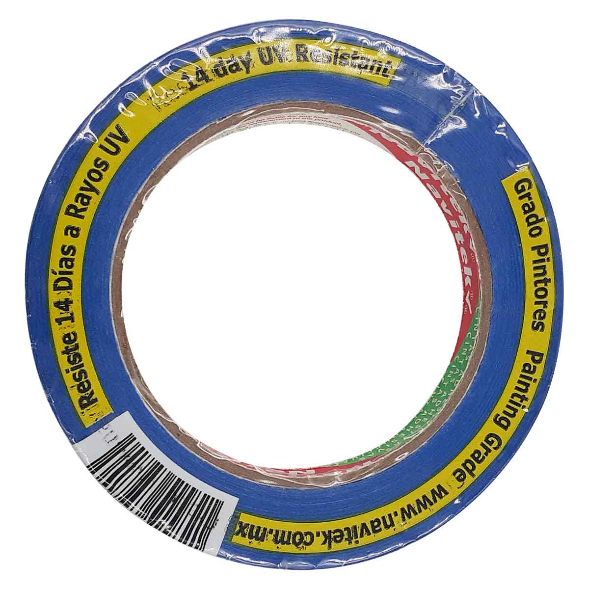 Masking Tape Azul 14 Dias Navitek 140 Para Pintar 12mm x 50m 4 Piezas NAVITEK Ferreabasto