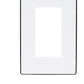 Placa Zurich 3 Modulos Blanca Marco Color Negro Igoto IGOTO Ferreabasto