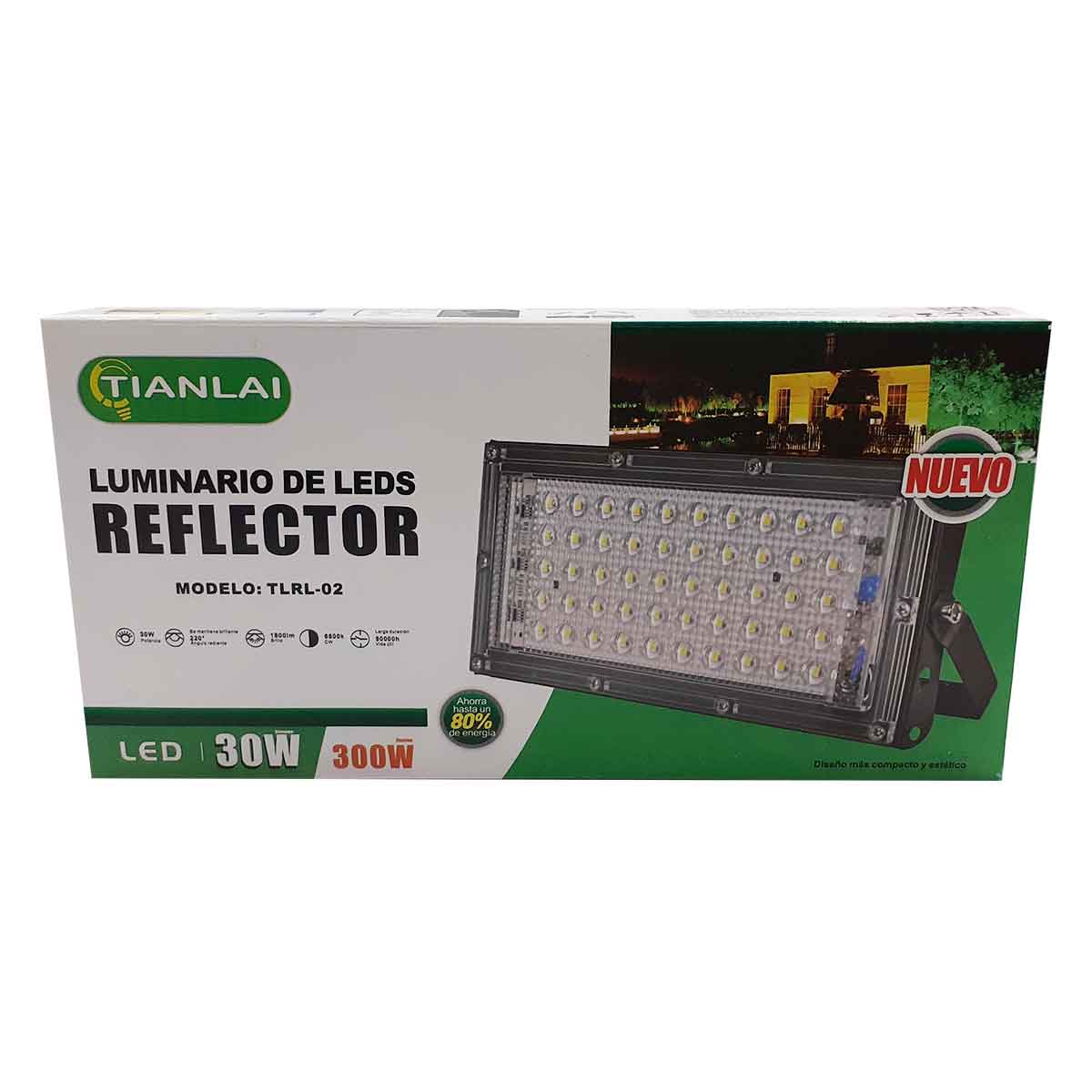 Lampara Led Reflector Tianlai 30W Luz Dia Con Mica Transparente TIANLAI Ferreabasto