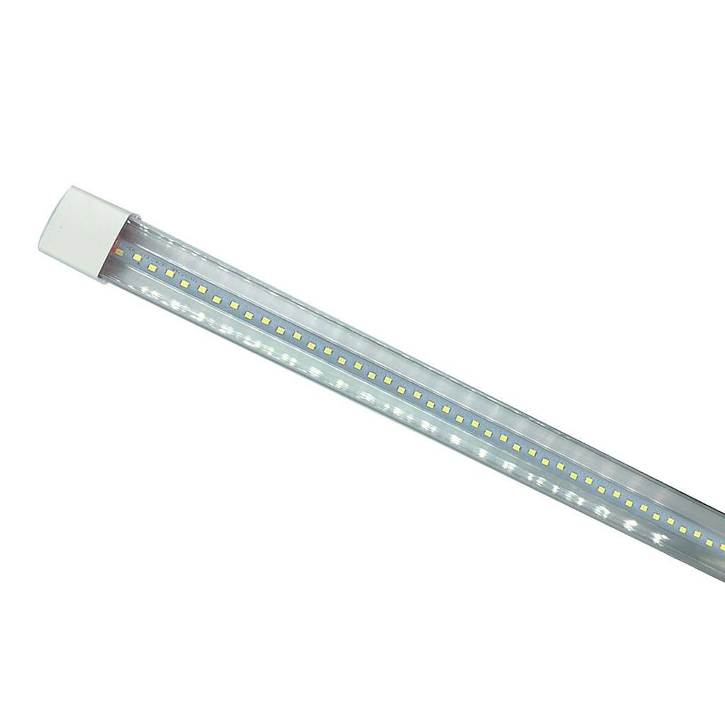 Tubo Led Base Aluminio Doble Tira Luz Blanca 22w=110w 1.20m KYT Ferreabasto