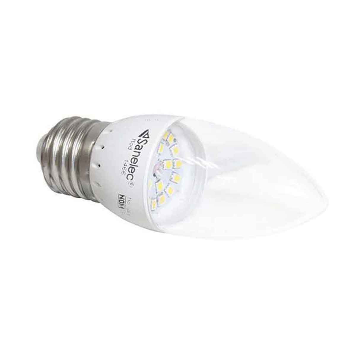 foco tipo vela blanco sanelec