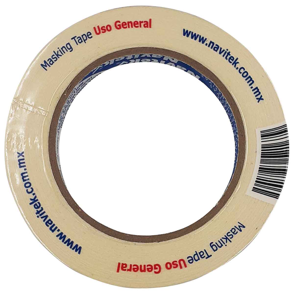 Masking Tape Uso General 125 12mm x 50m Natural Navitek NAVITEK Ferreabasto