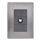 Placa Armada Inoxidable Con Toma Coaxial Salida T.V. Igoto IGOTO Ferreabasto