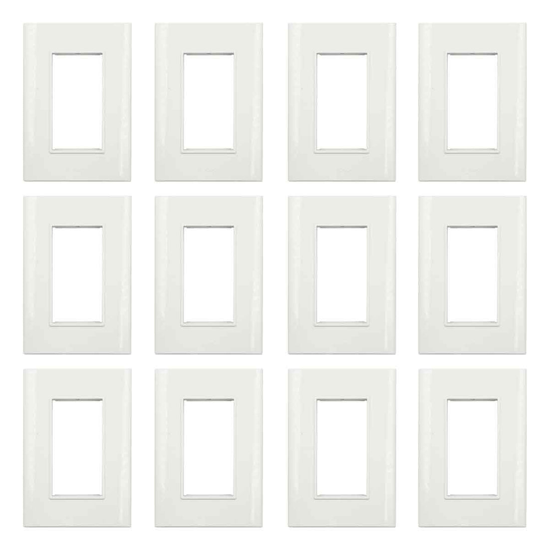 paquete 12 placas de 3 ventanas blancas