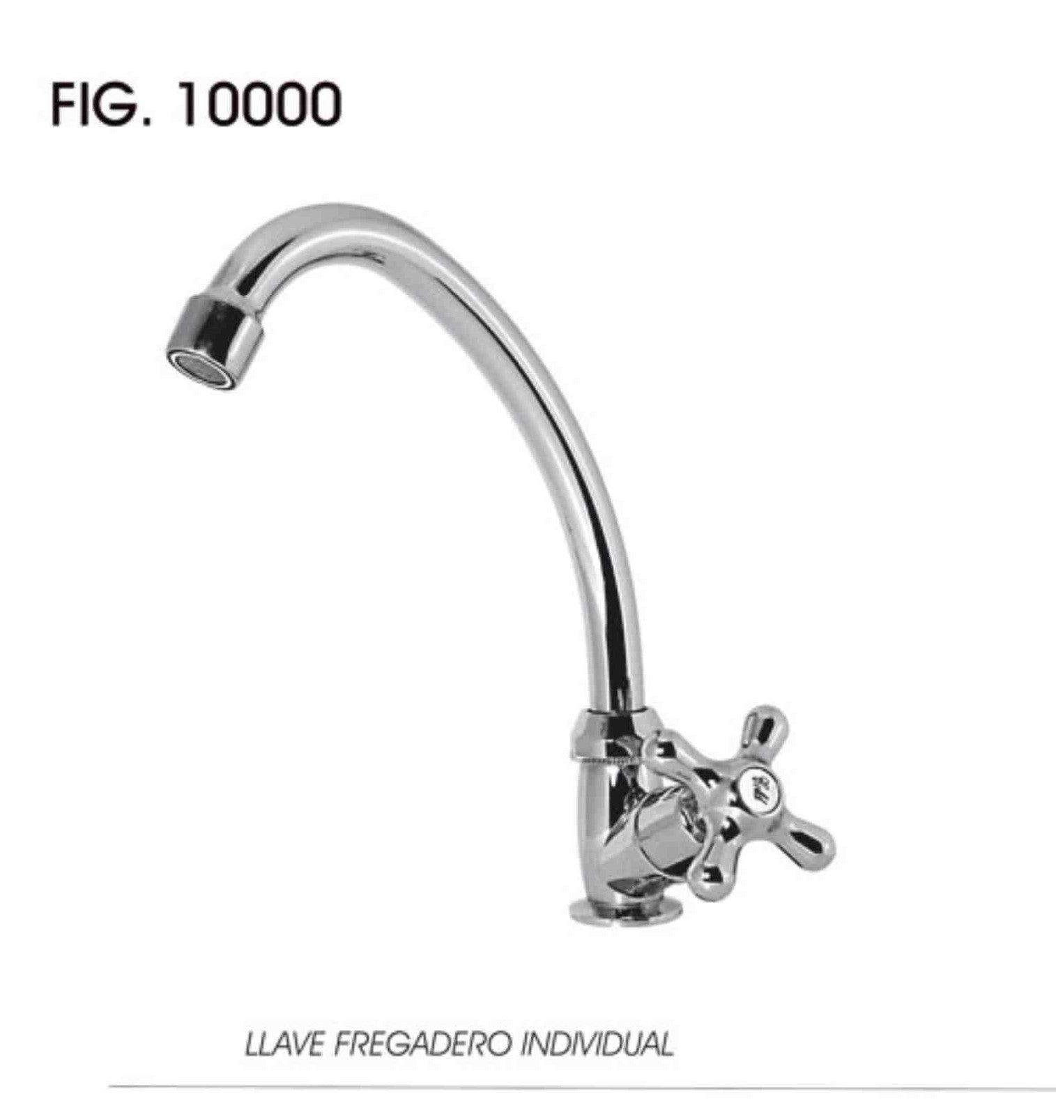 Llave Individual Fregadero ABS Cromo 1/4 Vuelta Fontanery - Ferreabasto