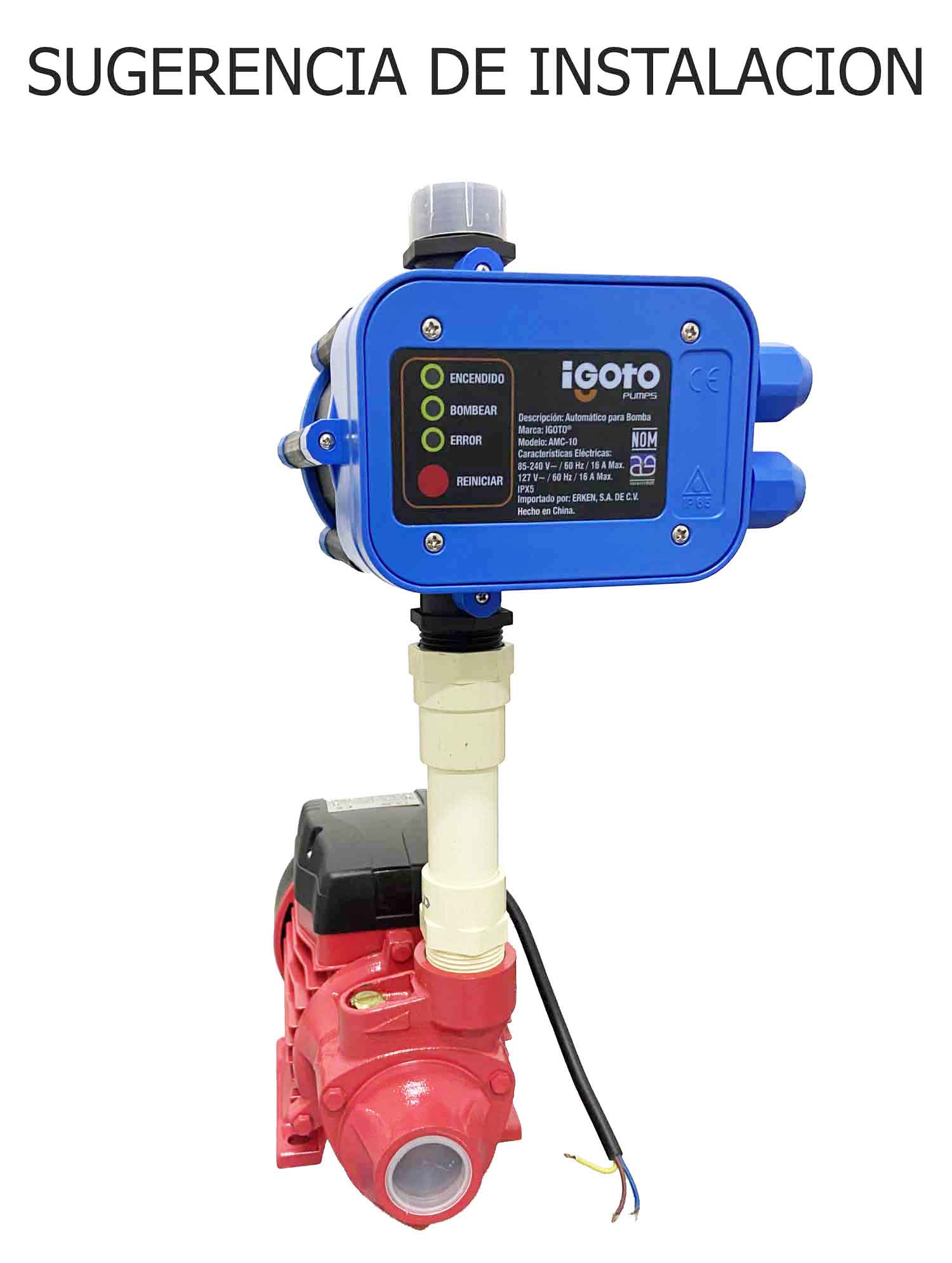 Bomba Periferica Duo 1/2Hp Presurizador Automatico 1Hp Igoto IGOTO PUMPS Ferreabasto