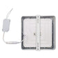 Lampara Led Cuadrada De Sobreponer Para Techo 12w Luz Fria 6500k Con Nom 1296 Santul Sanelec SANELEC Ferreabasto