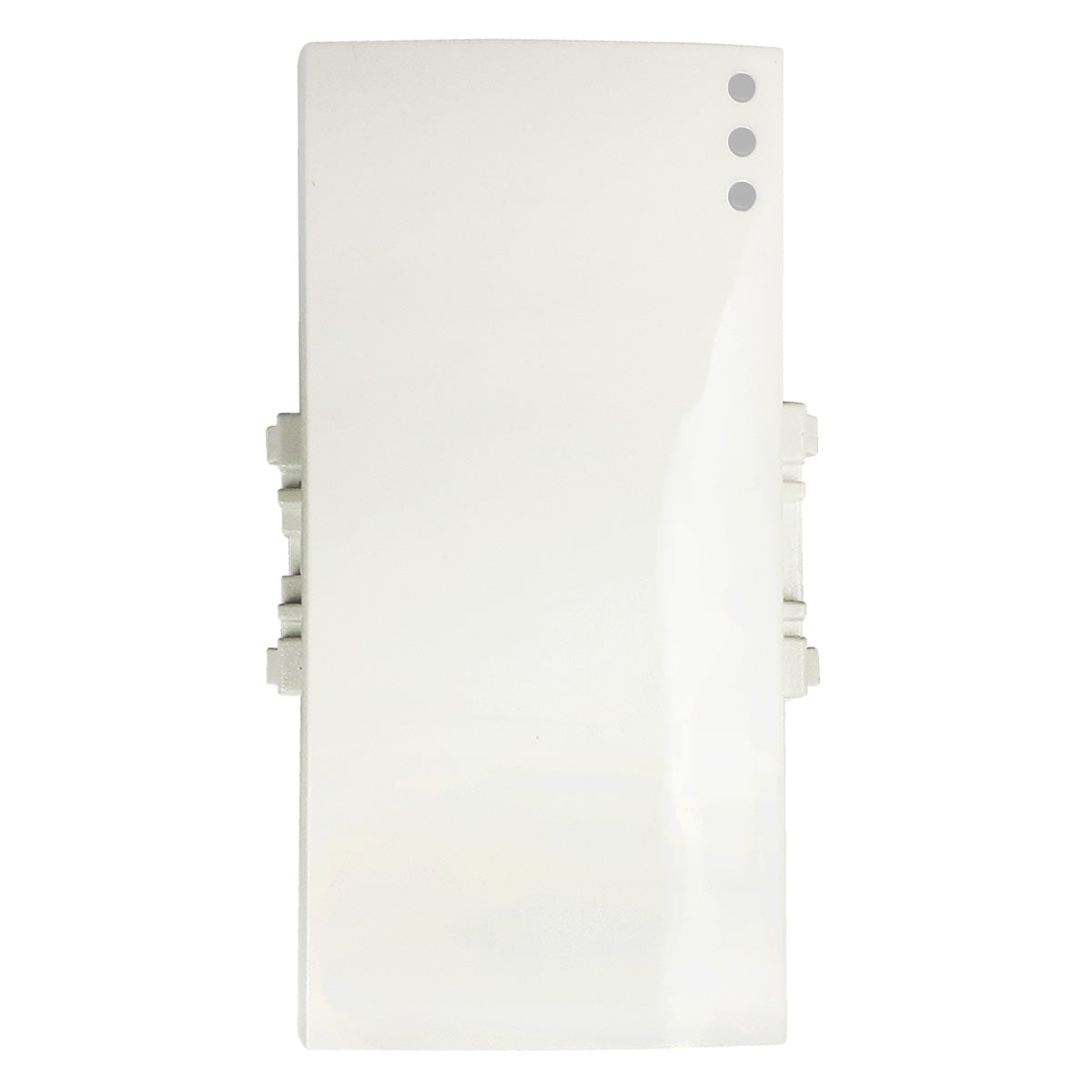 apagador blanco de frente diseño minimalista