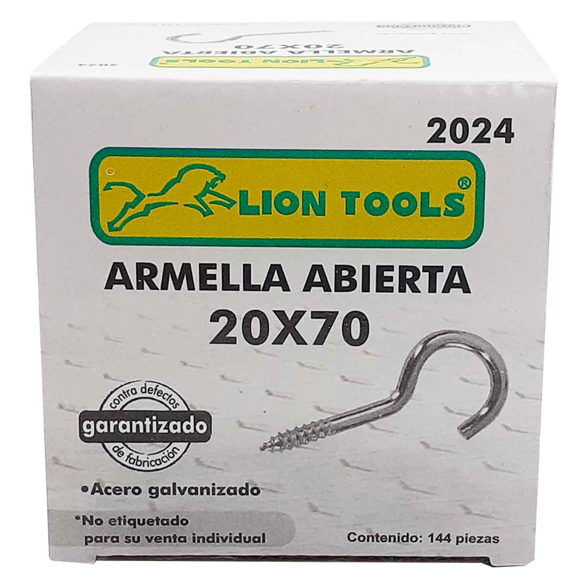 caja de armellas abiertas galvanizadas