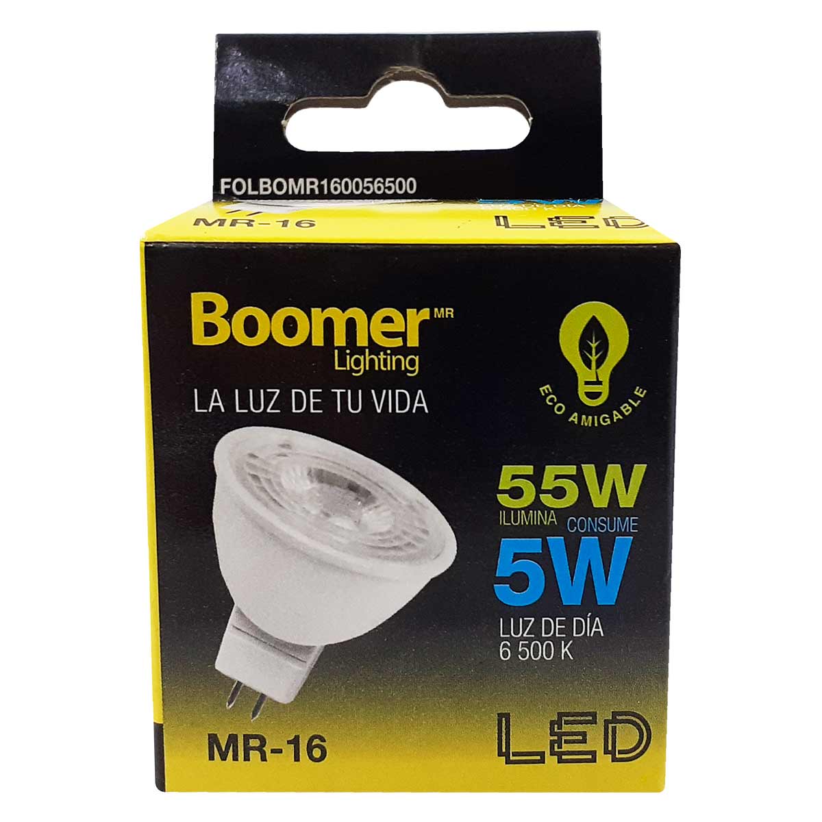 Foco Led Boomer 5W Luz Dia Mr16 6500 K BOOMER Ferreabasto