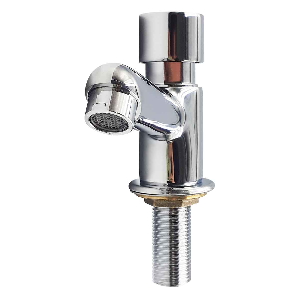 Llave Individual Temporizadora Push Para Lavabo Fontanery con aireador